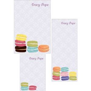 Macarons Mixed Personalized Note Pads
