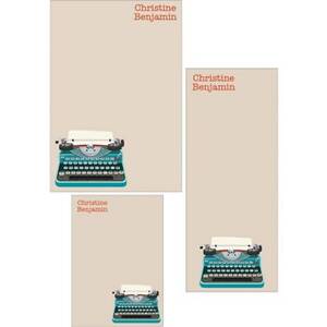 Typewriter Mixed Personalized Note Pads