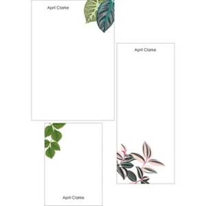Leafy Greens Mixed Personalized Notepads