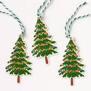 Christmas Tree Lights Gift Tags
