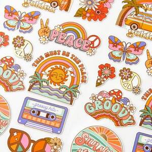 Groovy Vibes Stickers