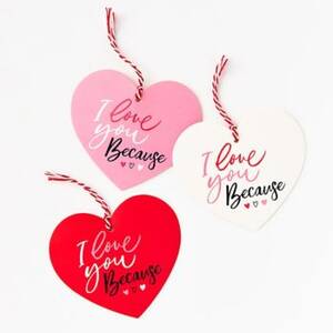PS I Love You Because Gift Tags