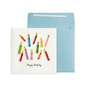 Quilling Rainbow Candles Birthday Card