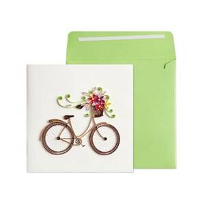 Quilling Bicycle Greeting Card
