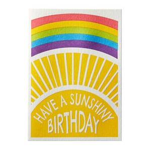 Sunshine Rainbow Birthday Card