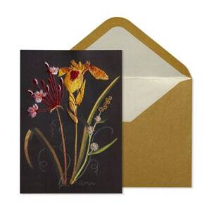 Embroidery Lilies Sympathy Card