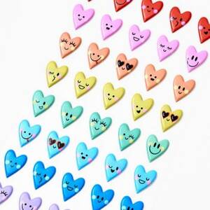 Sweet Puffy Heart Stickers