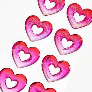 Ombre Heart Stickers