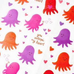 Octopi My Heart Stickers