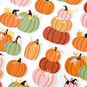 Harvest Pumpkin Stickers