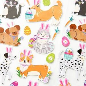 Easter Cat & Dog Stickers