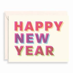 Colorful Happy New Year Card