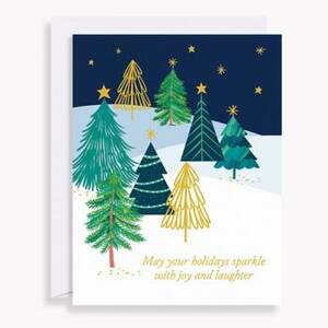 Starry Trees Holiday Card Set