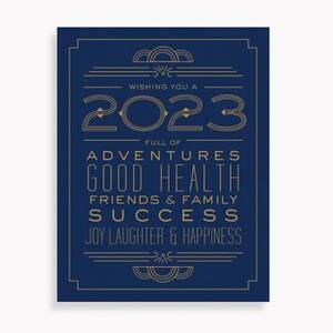 2023 Typography New Year Card Set