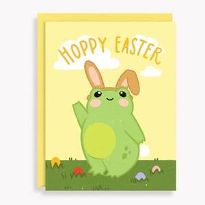 Frog Hoppy Easter Card