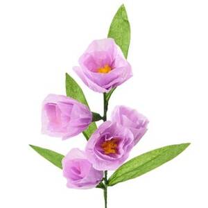 Purple Multi Bloom Paper Flower