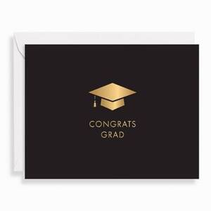 Minimalist Grad Cap Graduation Card