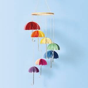 Rainbow Umbrella Mobile Craft Kit