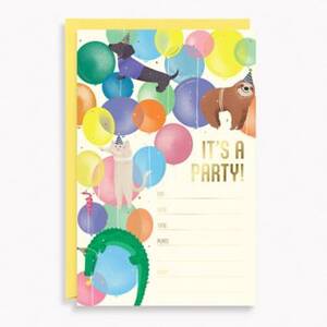 Party Animals Fill-In Invitations