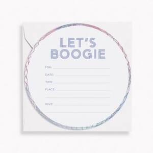 Let's Boogie Disco Fill-In Invitations