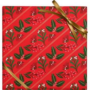 Botanical Stripes Stone Wrapping Paper