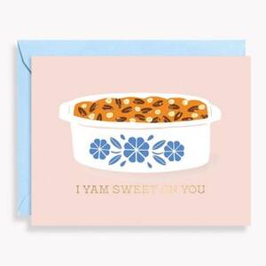 I Yam Sweet On You Thanksgiving Card