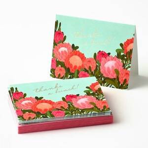 Protea Bloom Thank You Card Set