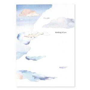 Laser Cut Clouds Thinking Of You Card