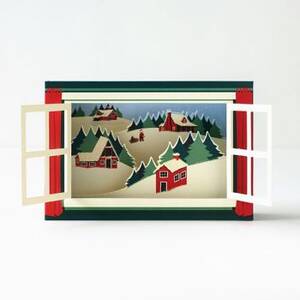Cozy Cabin Popup Holiday Card