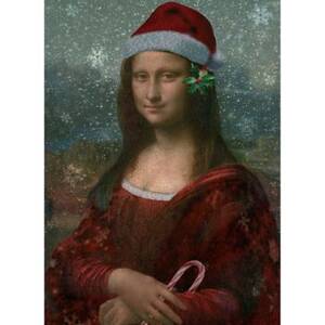 Merry Mona Lisa Holiday Card Set