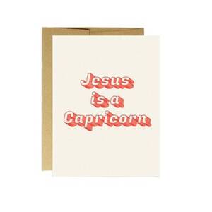 Jesus Is A Capricorn Christmas Card