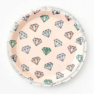 Bachelorette Diamond Large Plates