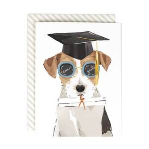 Bright Future Dog Graduation Card