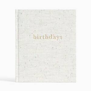 Oatmeal Speckle Birthdays Book