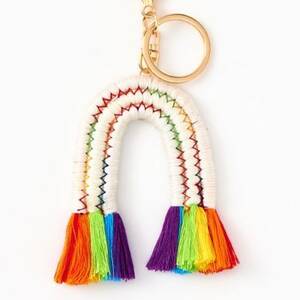 Cotton Rainbow Keychain