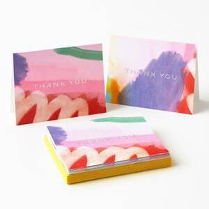 Abstract Assorted Thank You Card Set