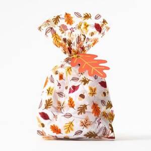 Fall Leaves Cellophane Bags