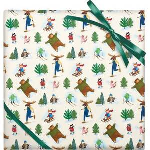 Snow Critters Wrapping Paper
