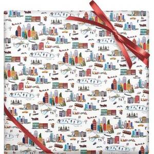 City Christmas Wrapping Paper