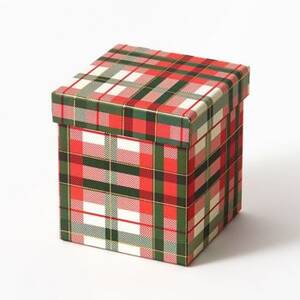 Holiday Plaid Medium Gift Box