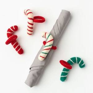 Candy Cane Napkin Rings