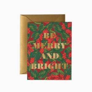 Rifle Paper Co. Be Merry And Bright Holiday Card Set