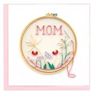 Quilling Cross Stitch Mother's Day Card