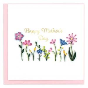 Quilling Wildflowers Mother's Day Card