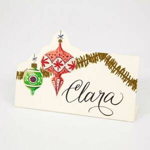 Colorful Ornament Placecards