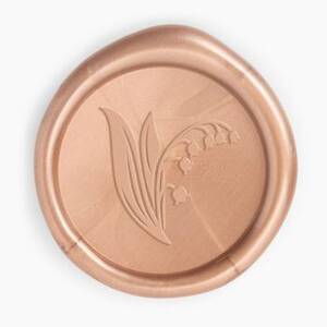 Rose Gold Lily of the Valley Wax Seal