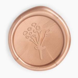 Rose Gold Baby's Breath Wax Seal