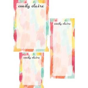 Paint Mixed Personalized Note Pads