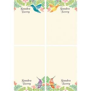 Hummingbirds Personalized Note Pads