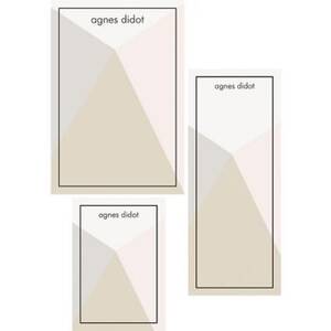 Blush Angles Mixed Personalized Note Pads
